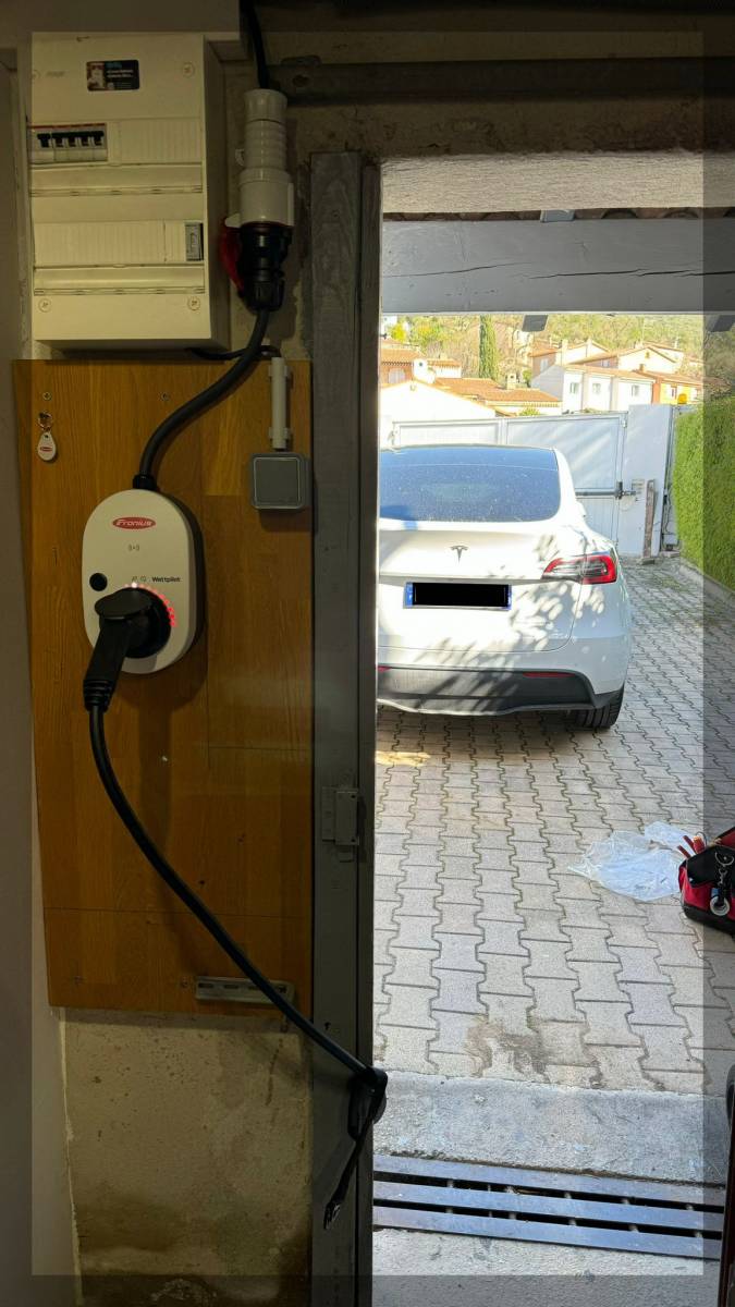 Installation Borne Fronius Wattpilot 22kw